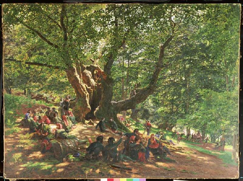 Robin Hood und seine Gefolgsleute im Sherwood Forest a Edmund George Warren