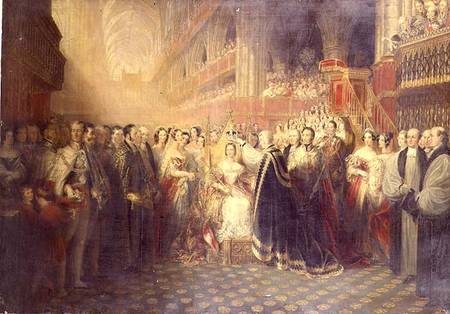 The Coronation of Queen Victoria a Edmund Thomas Paris