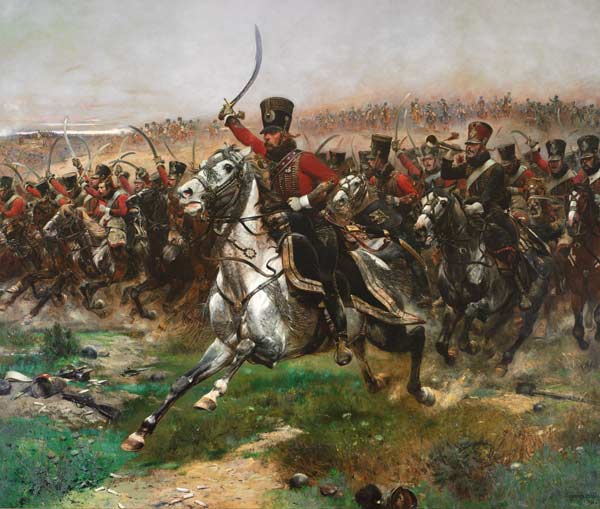 Vive L'Empereur (Charge of the 4th Hussars at the battle of Friedland, 14 June 1807) a Edouard Detaille