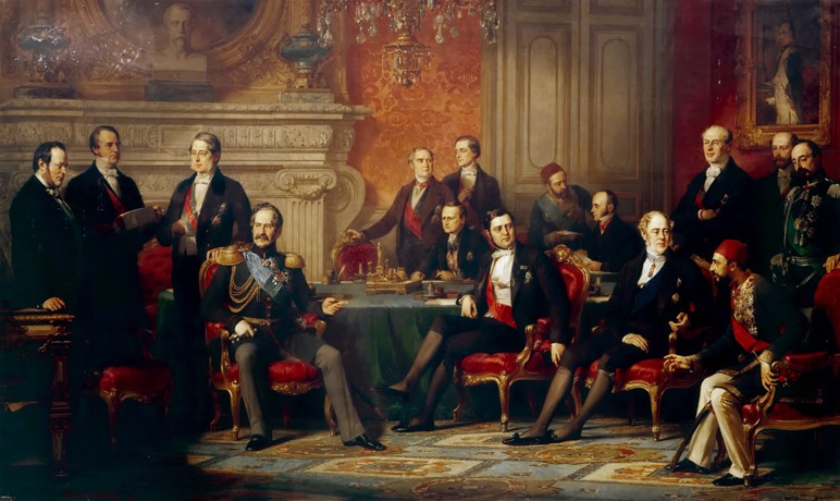 The Congress of Paris in 1856 a Edouard Louis Dubufe