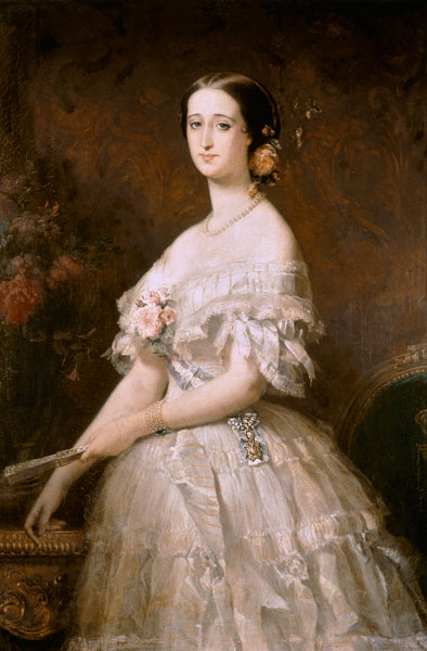 Portrait of Empress Eugenie (1826-1920) a Edouard Louis Dubufe