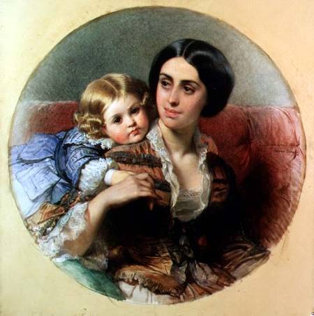 Maternal Tenderness a Edouard Louis Dubufe