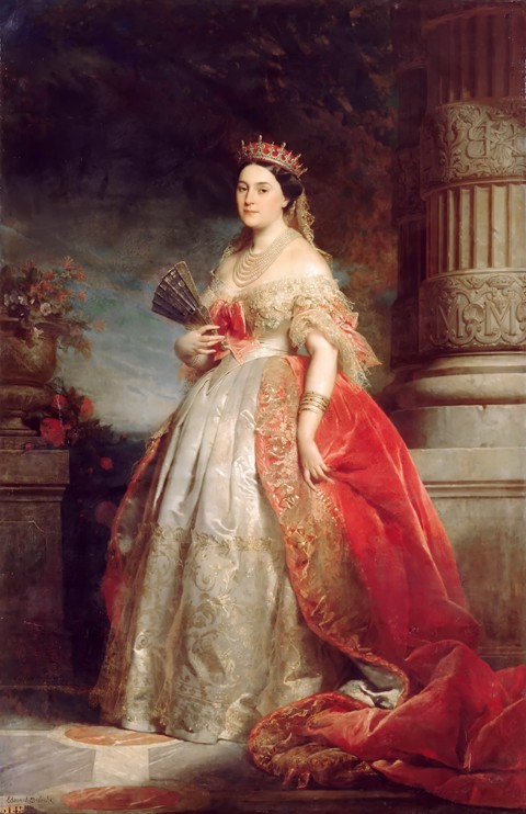 Mathilde Laetitia Wilhelmine Bonaparte, Princesse Française (1820-1904) a Edouard Louis Dubufe