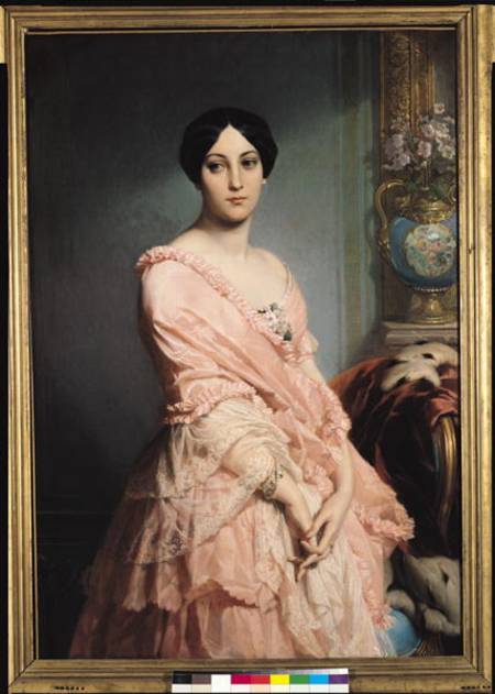 Portrait of Madame F a Edouard Louis Dubufe