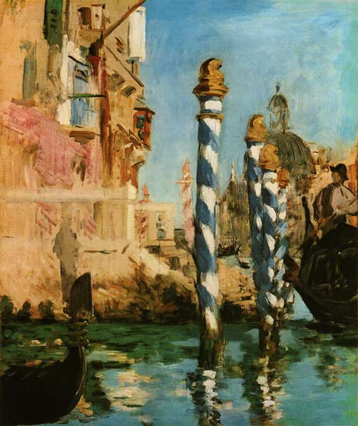 Canale grande in Venice a Edouard Manet