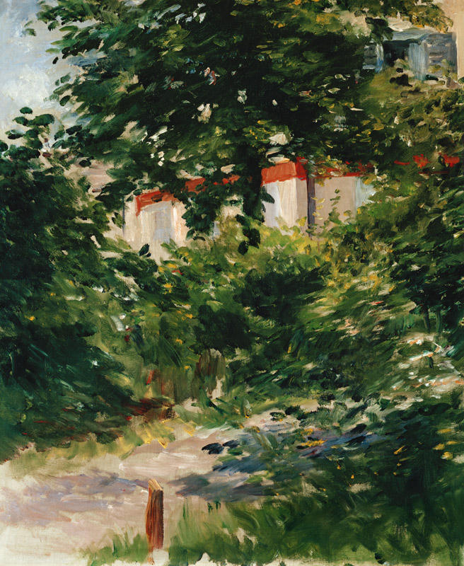Avenue in the garden of Rueil a Edouard Manet