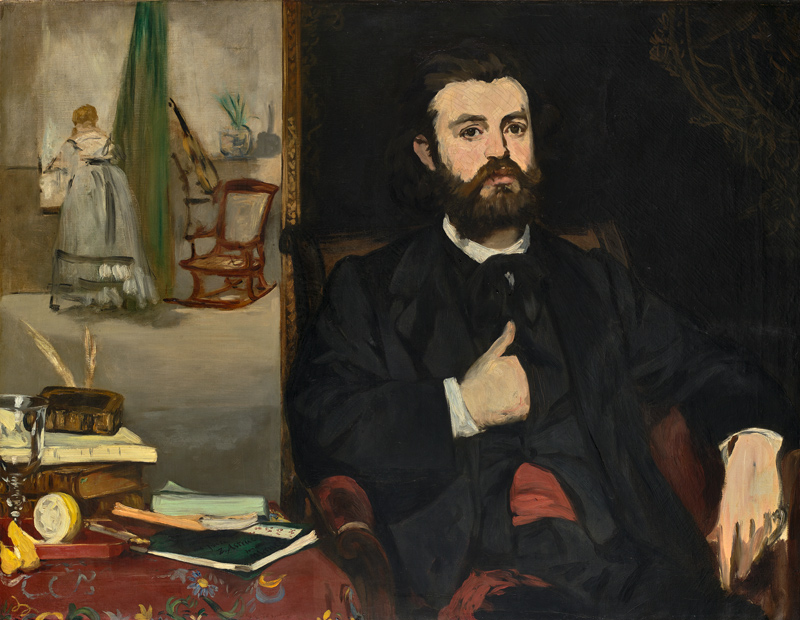 Bildnis des Dichters Zacharie Astruc a Edouard Manet