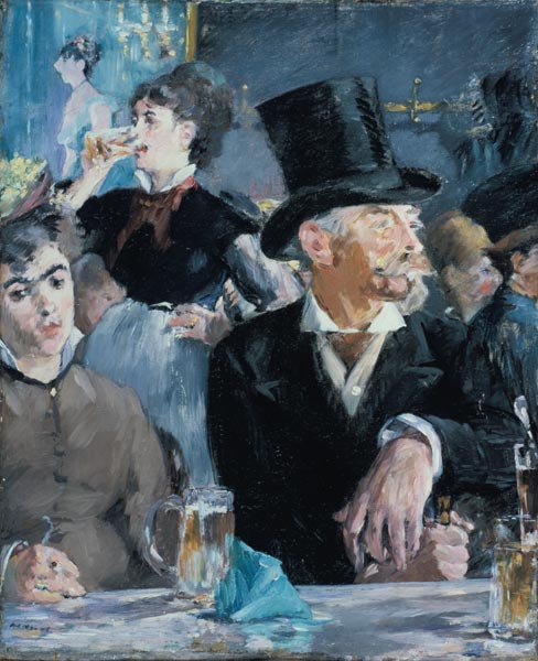 At the Café a Edouard Manet