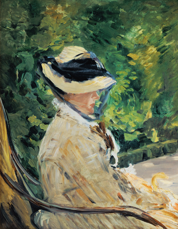 Madame Manet at Bellevue a Edouard Manet