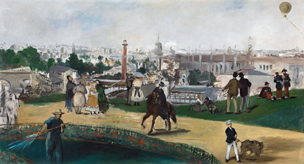 A View of the 1867 Exposition Universelle in Paris (Vue de L’Exposition Universelle de 1867) a Edouard Manet