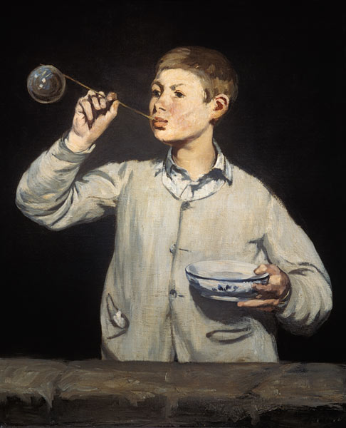 Boy Blowing Bubbles, 1867-69 a Edouard Manet