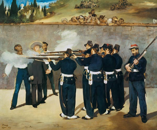 The shooting emperor Maximilian of Mexico a Edouard Manet