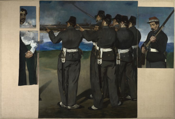 The Execution of Maximilian of Mexico a Edouard Manet