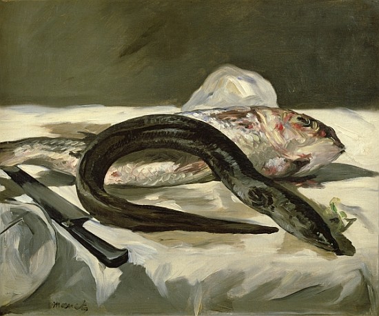 Eel and Red Mullet a Edouard Manet