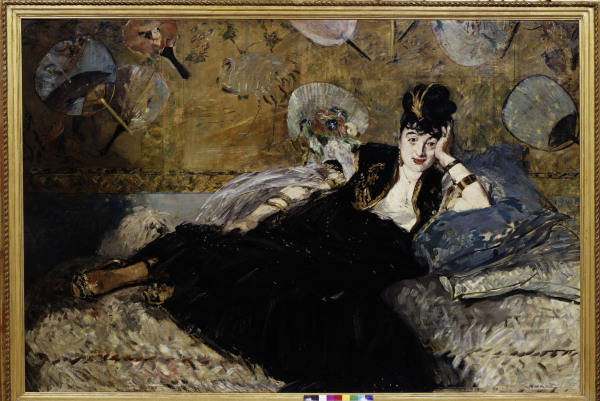 E.Manet / The Lady with the fans a Edouard Manet