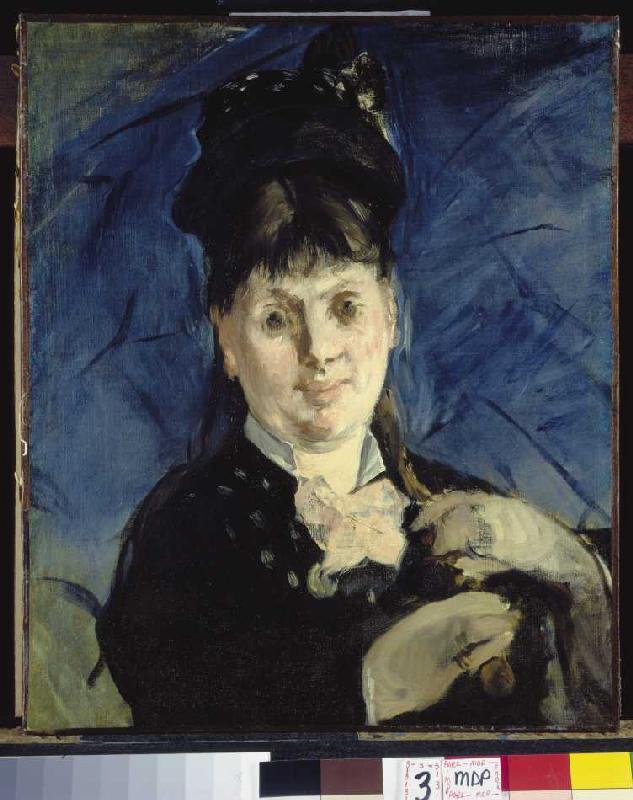 Woman with umbrella. a Edouard Manet