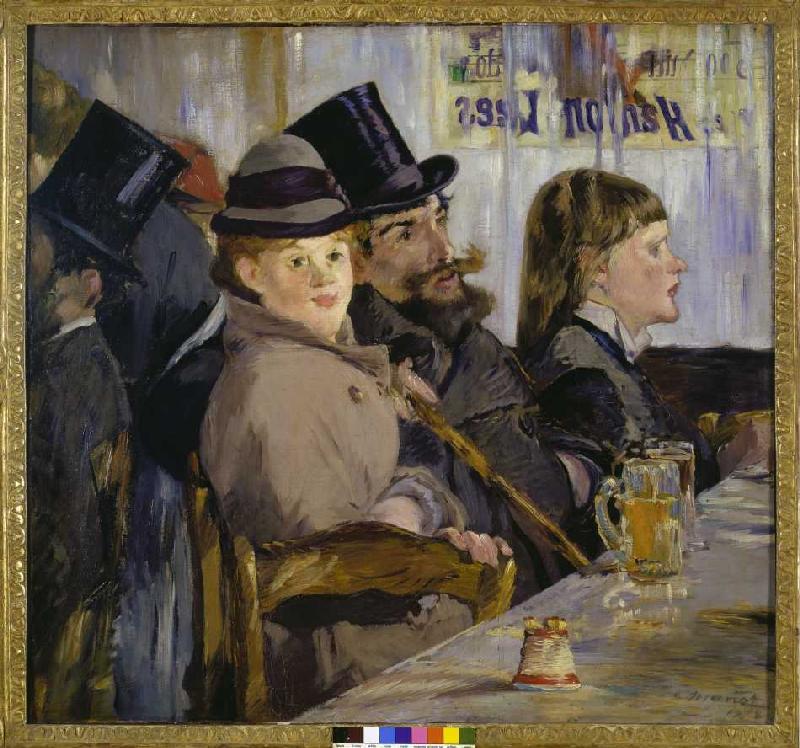 In the café a Edouard Manet