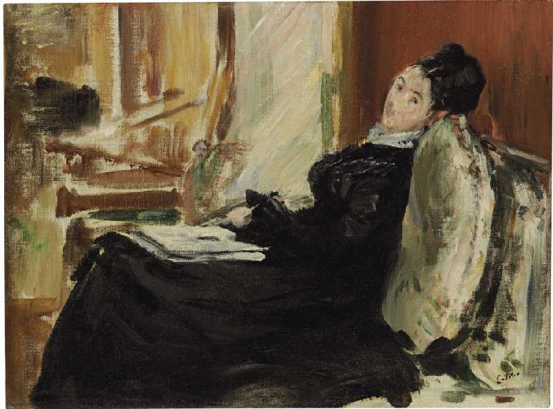 Lesende junge Frau a Edouard Manet