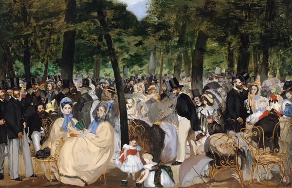 Music in the Tuileries a Edouard Manet
