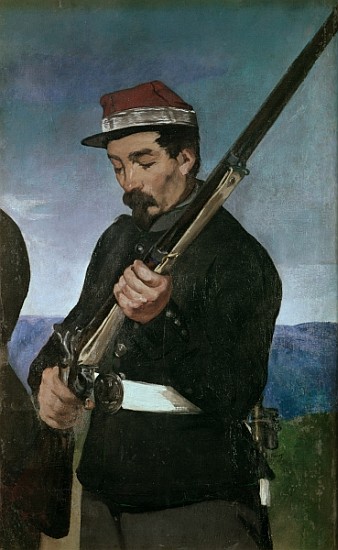 Non Commissoned Officer holding his Rifle a Edouard Manet