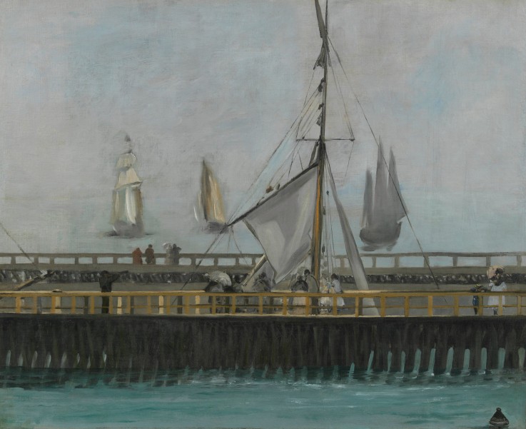 The jetty of Boulogne-sur-Mer a Edouard Manet