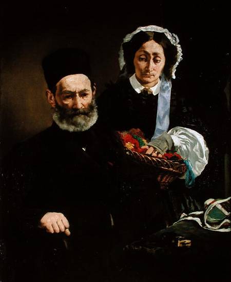 Portrait of Monsieur and Madame Auguste Manet a Edouard Manet