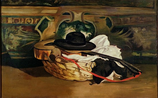 Still Life: Guitar and Sombrero a Edouard Manet