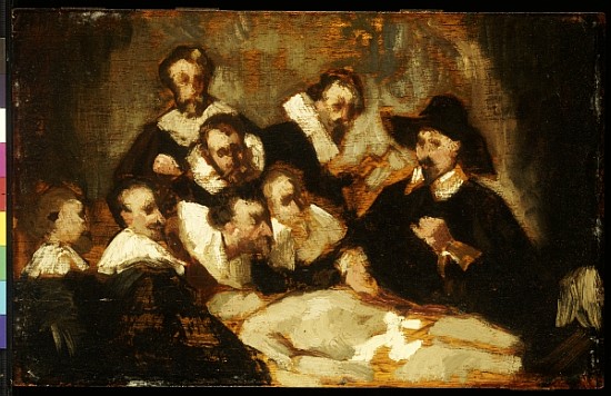 The Anatomy Lesson, after Rembrandt, c.1856 a Edouard Manet