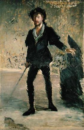 Jean Baptiste Faure (1840-1914) in the Opera 'Hamlet' by Ambroise Thomas (1811-86) (Study)
