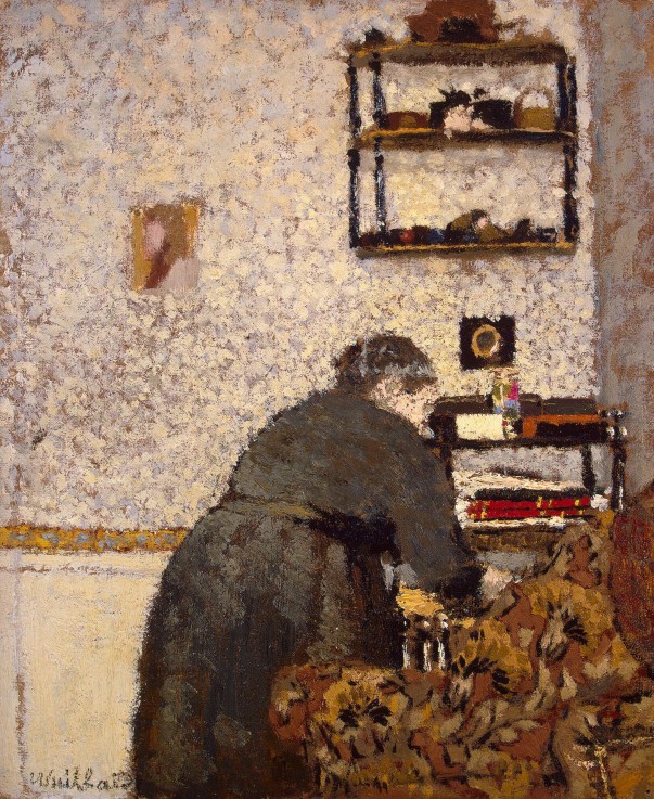 Old Woman in an Interior a Edouard Vuillard