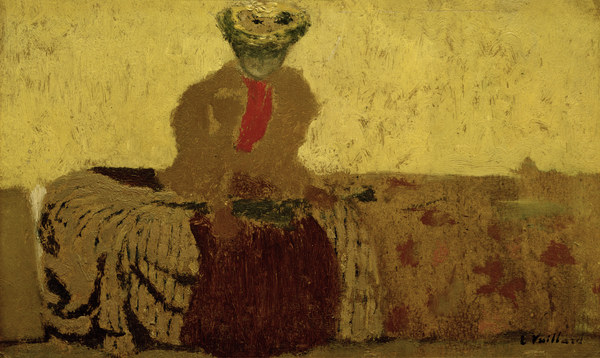 Femme a la cravate rouge (Frau mit a Edouard Vuillard
