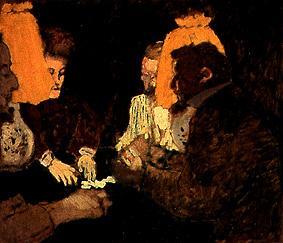 At the pack of cards (the brothers Nathanson and the married couple Blum) a Edouard Vuillard