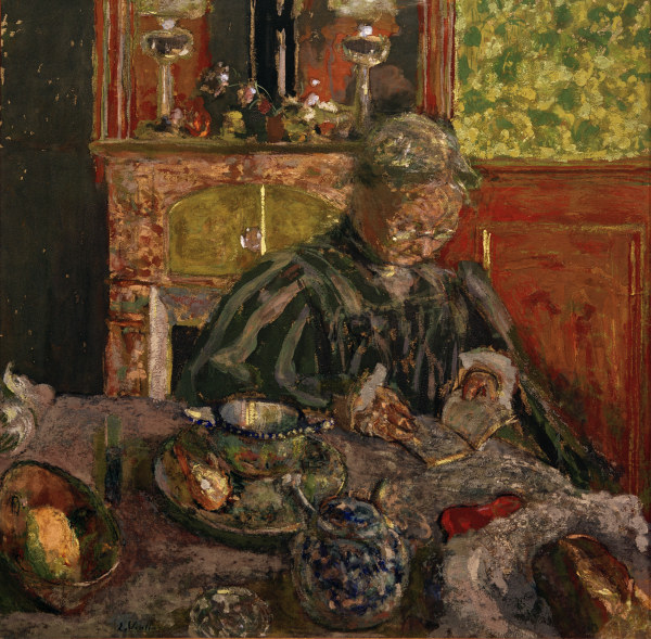La liseuse (Die Lesende), um 1910. a Edouard Vuillard