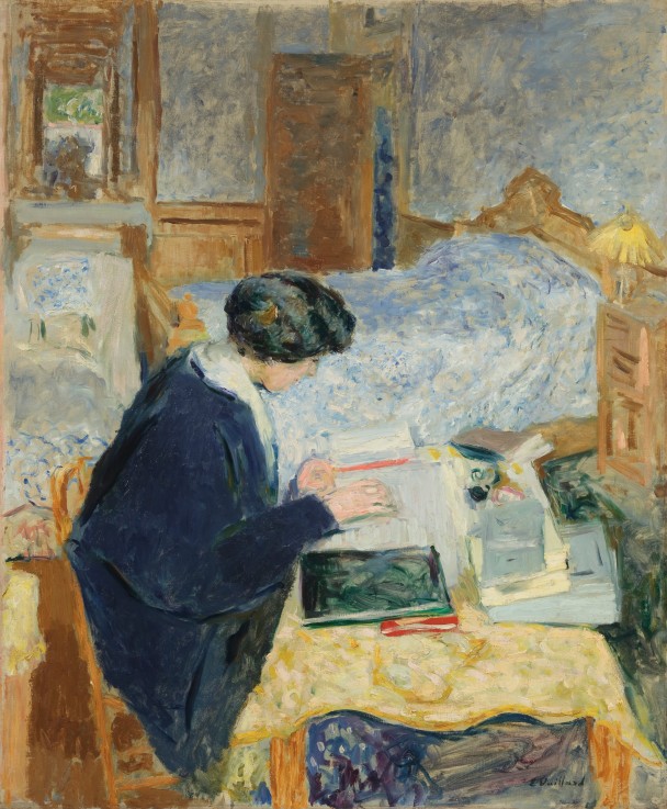 Lucy Hessel Reading (Lucy Hessel lisant) a Edouard Vuillard