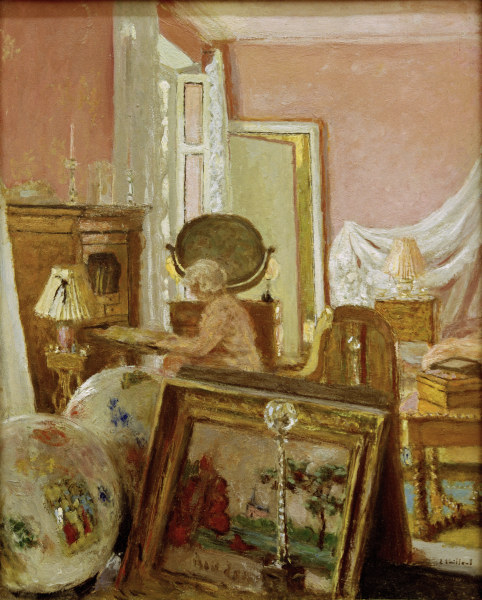 Madame Hessel dans la chambre aux a Edouard Vuillard