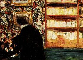 Monsieur Natanson in his library. a Edouard Vuillard