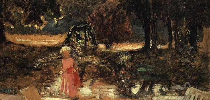 Mother and Child in a Park  a Edouard Vuillard