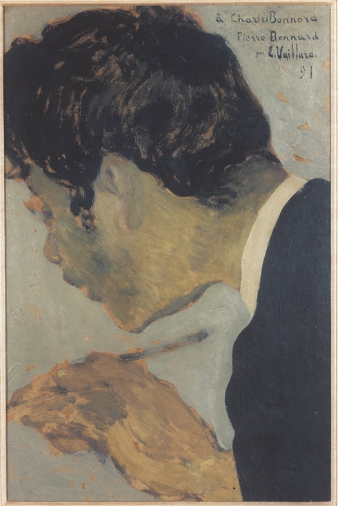 Portrait of Pierre Bonnard (1867-1947) a Edouard Vuillard