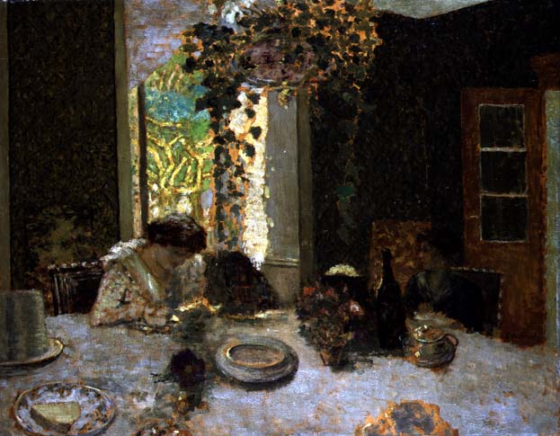 The Dining Room, c.1900 (oil on canvas)  a Edouard Vuillard