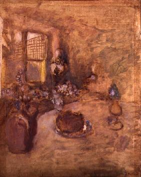 Interior (oil on canvas) 