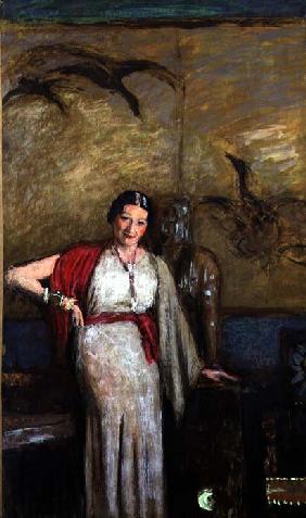 Portrait of Madame Freyssinet, c.1934 (chalks on paper) 