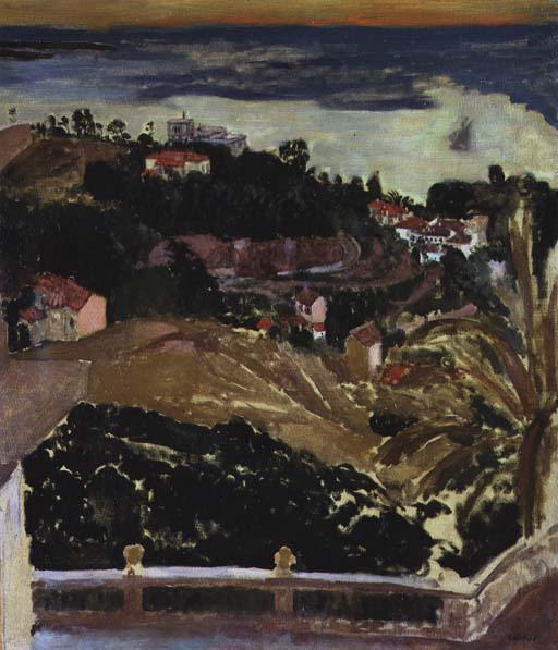 View of Cannes, c.1901 (oil on canvas)  a Edouard Vuillard