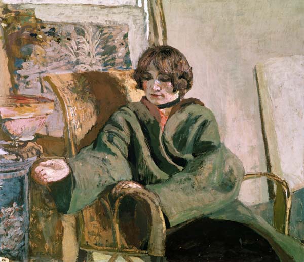 Woman seated next to a stove (oil on canvas)  a Edouard Vuillard