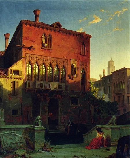 The House of Othello, the Moore in Venice a Eduard Gerhardt