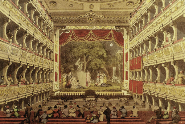 Vienna, Old Burgtheater, Interior a Eduard Gurk