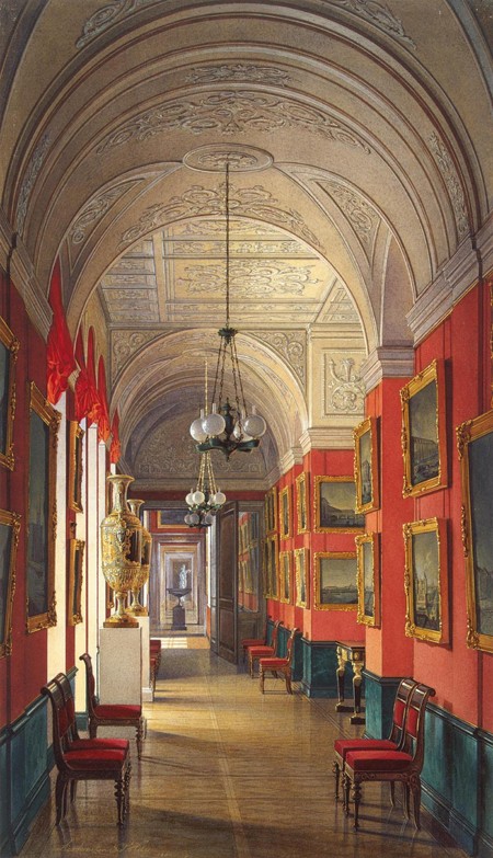 Interiors of the New Hermitage. The Room of the Petersburg Views a Eduard Hau