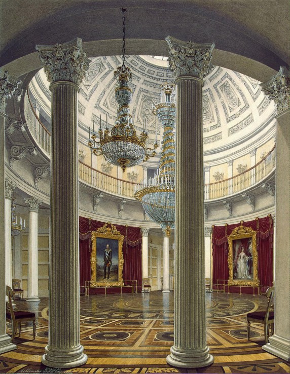 The Rotunda of the Winter palace in St. Petersburg a Eduard Hau