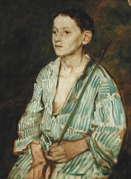 Portrait of a Boy a Eduard Karl Franz von Gebhardt