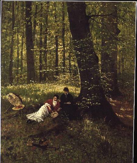 Reading in the Woods a Eduard Weichberger
