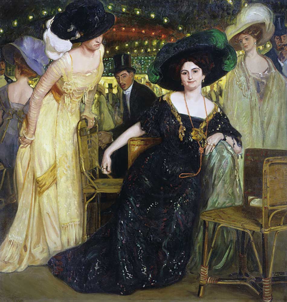 Group portrait, 1909 a Eduardo Chicharro Aguera